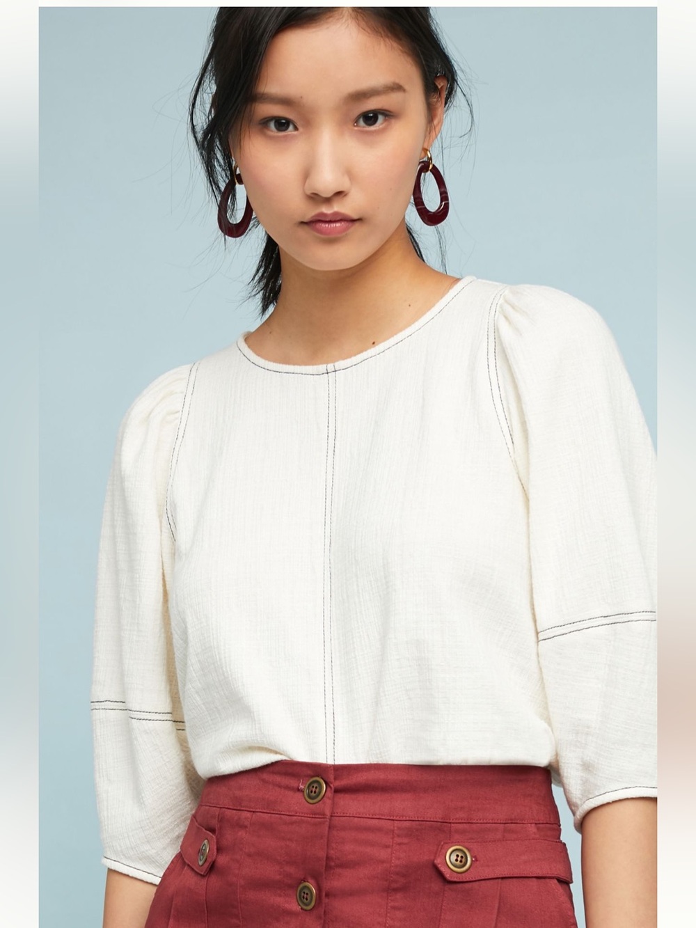 Anthropologie Karnes Structured Top